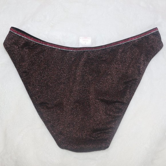 Xhilaration Shimmer High Cut Bikini Bottom - Picture 2 of 8